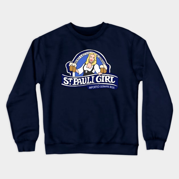 Dinner Party St Pauli Girl Crewneck Sweatshirt by Eclipse in Flames